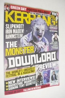 Kerrang magazine - The Monster Download Review cover (22 June 2013 - Issue 1471)