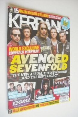 Kerrang magazine - Avenged Sevenfold cover (13 July 2013 - Issue 1474)