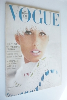 British Vogue magazine - 15 October 1963 (Vintage Issue)