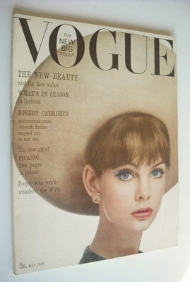 British Vogue magazine - 1 May 1963 - Jean Shrimpton cover