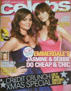 Celebs magazine - Charley Webb and Jenna-Louise Coleman cover (7 December 2008)