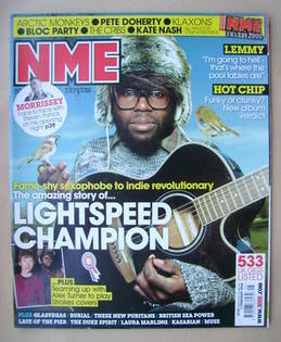 NME magazine - Lightspeed Champion cover (2 February 2008)