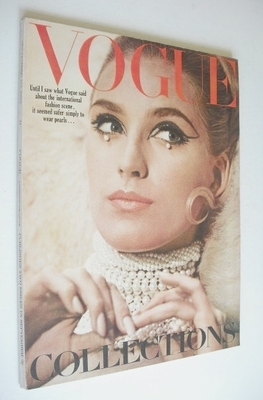 British Vogue magazine - 1 September 1965 - Marika Greene cover