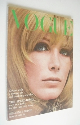 British Vogue magazine - 15 October 1965 - Vicki Hilbert cover
