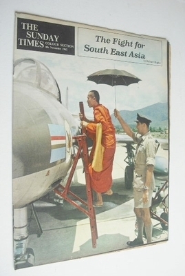 The Sunday Times Colour Section magazine - The Fight For South East Asia cover (4 November 1962)