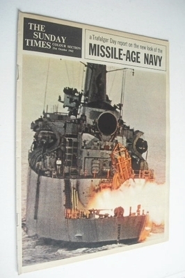 <!--1962-10-21-->The Sunday Times Colour section - Missile-Age Navy cover (