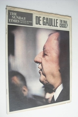 <!--1962-10-28-->The Sunday Times Colour section - Charles de Gaulle cover 