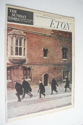 <!--1962-11-25-->The Sunday Times Colour section - Eton cover (25 November 