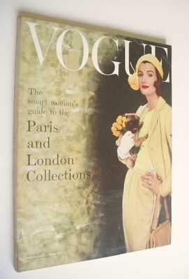 British Vogue magazine - March 1957 (Vintage Issue)