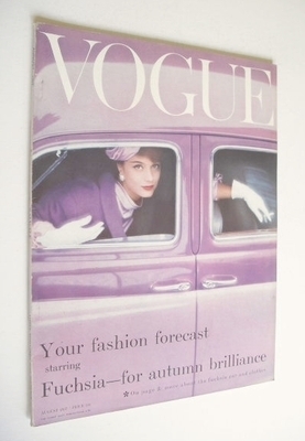 British Vogue magazine - August 1957 (Vintage Issue)