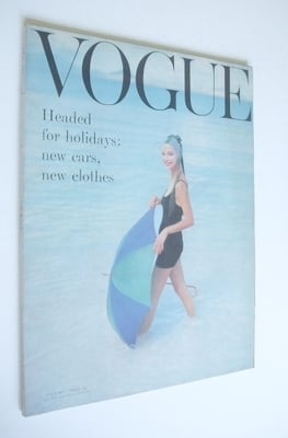 British Vogue magazine - July 1957 (Vintage Issue)