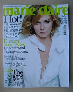 British Marie Claire magazine - June 2007 - Kirsten Dunst cover