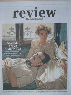 The Daily Telegraph Review newspaper supplement - 8 September 2012 - Keira Knightley and Joe Wright cover
