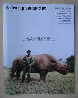 Telegraph magazine - Rhino cover (8 September 2012)