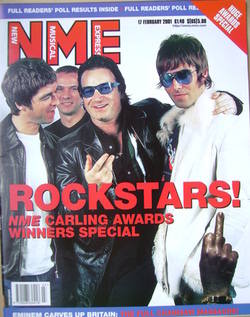 NME magazine - Rockstars! cover (17 February 2001)