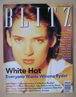 Blitz magazine - July 1991 - Winona Ryder cover