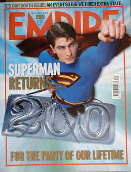 Empire magazine - Superman Returns cover (February 2006 - Issue 200)
