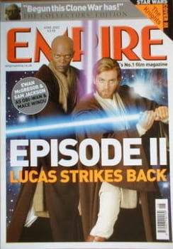 Empire magazine - Ewan McGregor and Samuel Jackson cover (June 2002 - Issue 156)