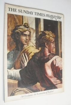 The Sunday Times magazine - The Restoration of Raphael cover (13 March 1966)