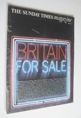 The Sunday Times magazine - Britain For Sale cover (27 March 1966)