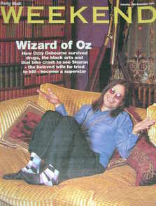 Weekend magazine - Ozzy Osbourne cover (19 November 2005)