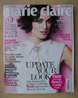 British Marie Claire magazine - October 2011 - Keira Knightley cover
