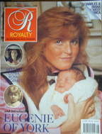 Royalty Monthly magazine - Sarah Ferguson and Princess Eugenie cover (May 1990, Vol.9 No.8)
