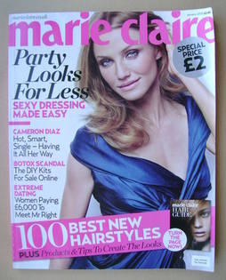 British Marie Claire magazine - January 2010 - Cameron Diaz cover
