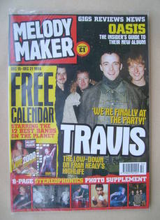 <!--1999-12-15-->Melody Maker magazine - Travis cover (15-21 December 1999)