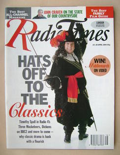 <!--1994-04-23-->Radio Times magazine - Timothy Spall cover (23-29 April 19