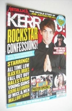 Kerrang magazine - Rockstar Confessions cover (20 July 2013 - Issue 1475)