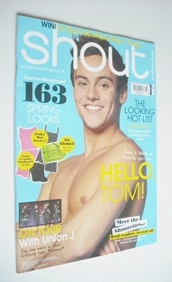 <!--2013-04-04-->Shout magazine - Tom Daley cover (4-23 April 2013)