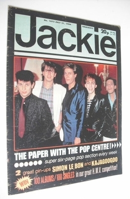 Jackie magazine - 21 July 1984 (Issue 1072 - Duran Duran cover)