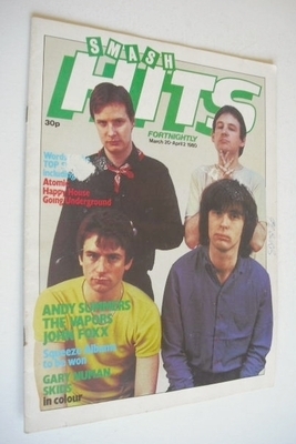 <!--1980-03-20-->Smash Hits magazine - XTC cover (20 March - 2 April 1980)