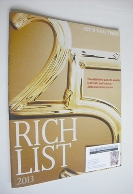 <!--2013-->The Sunday Times Rich List 2013 magazine