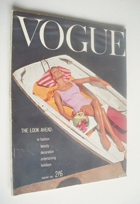 1961 vogue british magazine issue january 1957 august