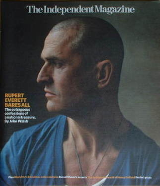 The Independent magazine - Rupert Everett cover (15 December 2007)