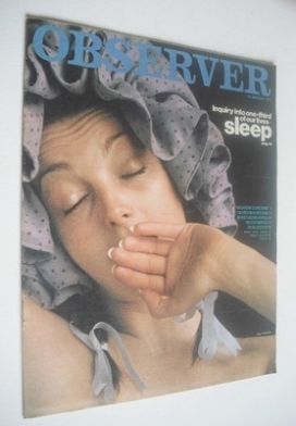 The Observer magazine - Sleep cover (24 January 1971)