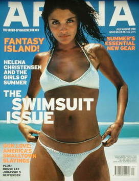 Arena magazine - July/August 1998 - Helena Christensen cover