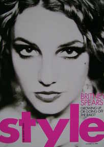<!--2003-10-26-->Style magazine - Britney Spears cover (26 October 2003)