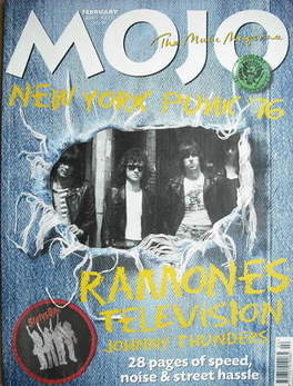 MOJO magazine - New York Punk '76 cover (February 2001 - Issue 87)