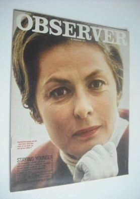 The Observer magazine - Ingrid Bergman cover (21 February 1971)