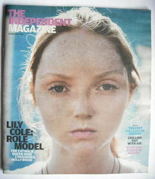 The Independent magazine - Lily Cole cover (19 September 2009)