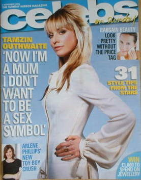 Celebs magazine - Tamzin Outhwaite cover (2 November 2008)
