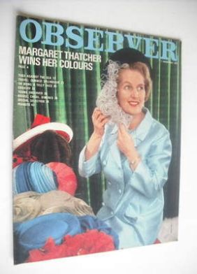 The Observer magazine - Margaret Thatcher cover (7 February 1971)