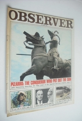 <!--1970-06-28-->The Observer magazine - Pizarro cover (28 June 1970)