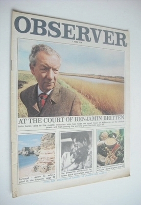 <!--1970-06-07-->The Observer magazine - Benjamin Britten cover (7 June 197