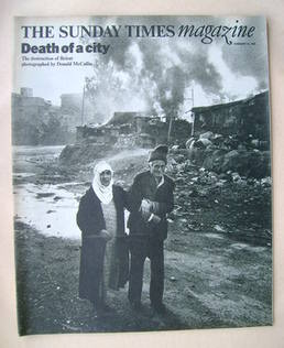 The Sunday Times magazine - Death Of A City cover (22 February 1976)
