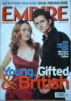 Empire magazine - Keira Knightley & Orlando Bloom cover (September 2003)