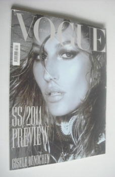 Vogue Italia magazine - December 2010 - Gisele Bundchen cover
